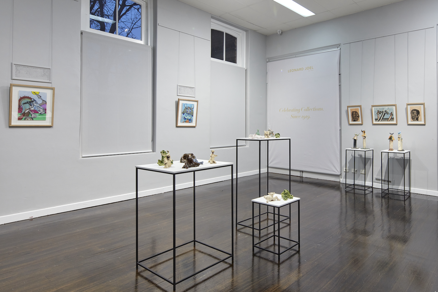 Installation view of It's Very Nearly All Greek To Me at Leonard Joel