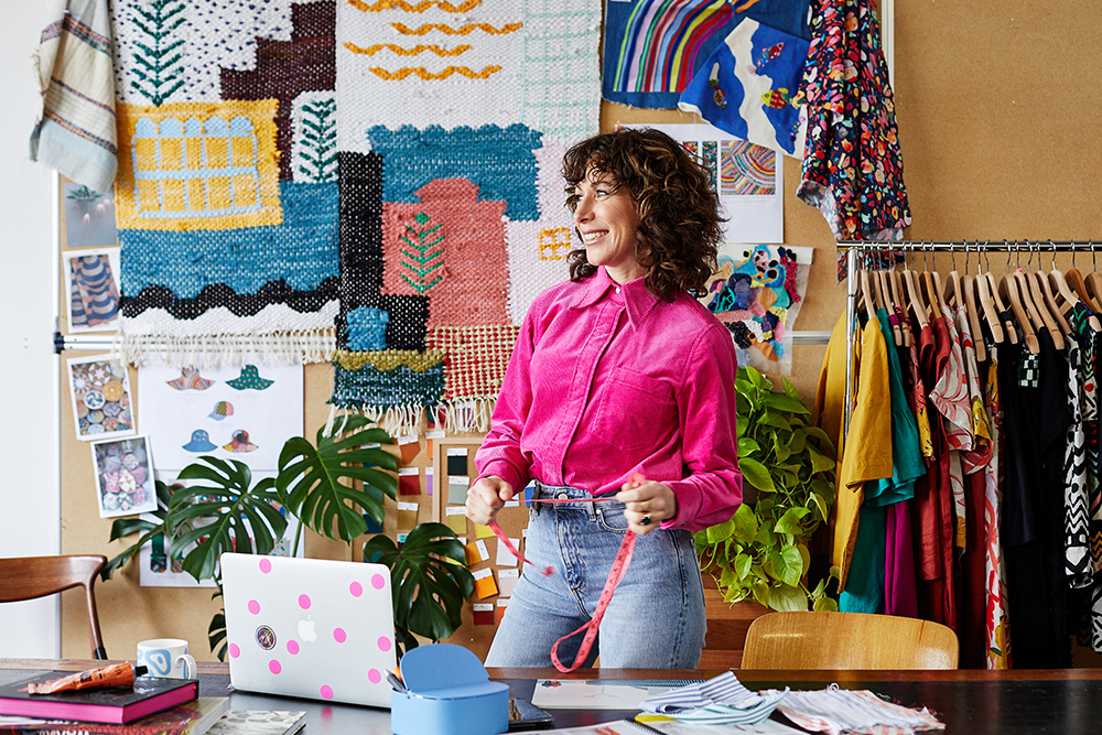 Lisa Gorman in her studio