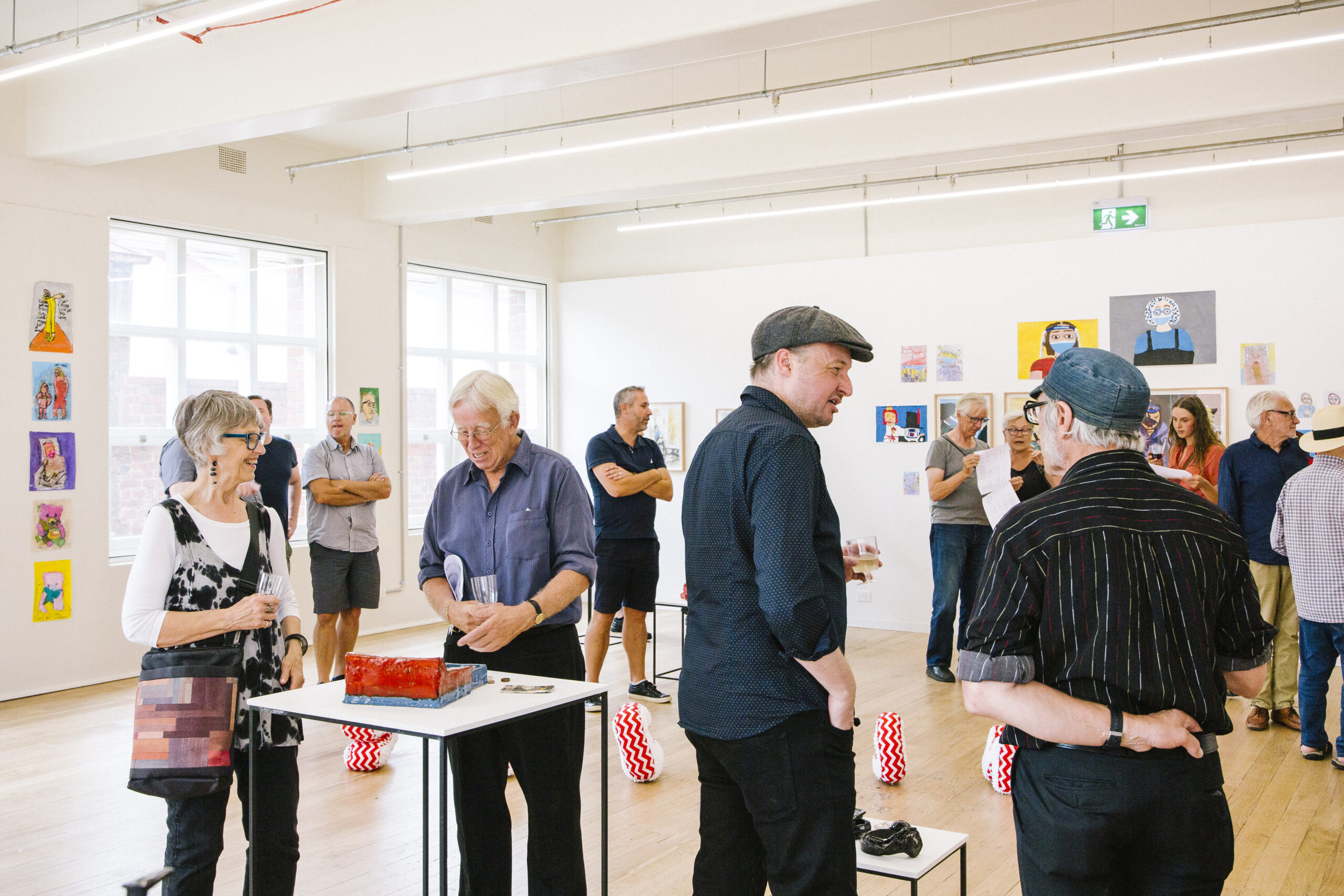Visitors at the opening of Where The Art Is