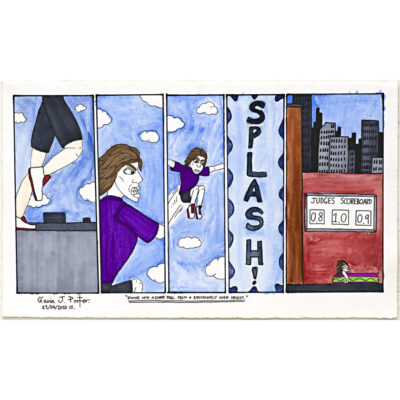 Diving into a Kiddie Pool from a Ridiculously High Height