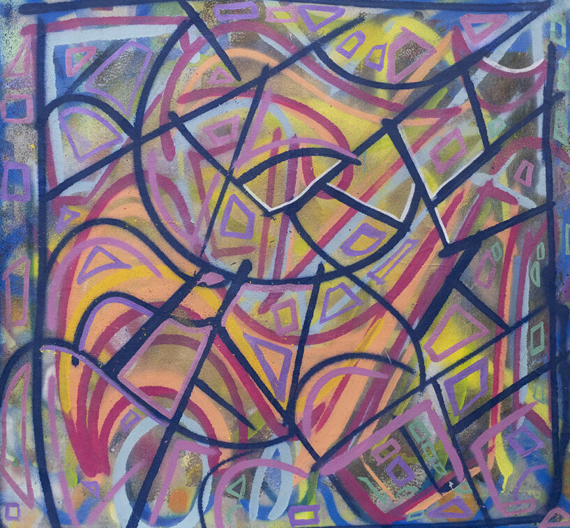 an image of an abstract graffiti painting