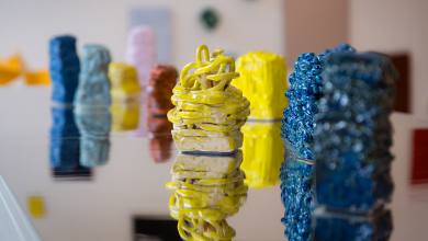 Ruth Howard ceramic sculptures on exhibition for 'Colour is Enough'