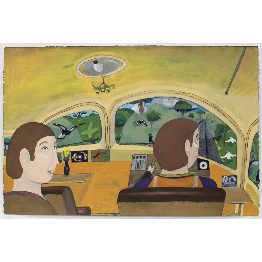 Two Train Drivers at the Front off the Train