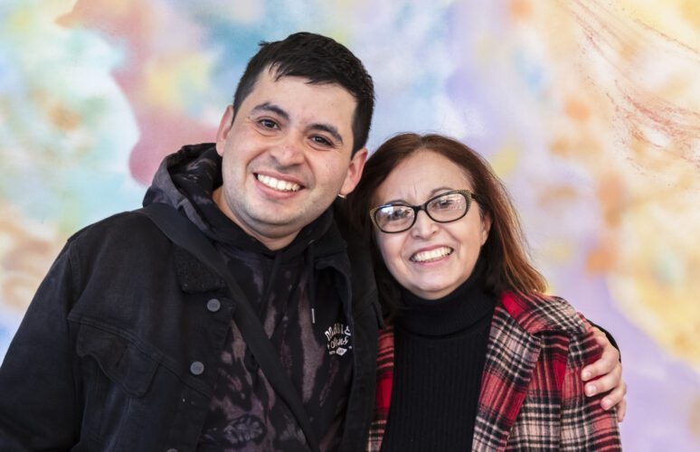 APA artist Diego Pizarro and his mother Mercedes