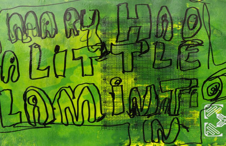 This is a promotional banner for the Lamination Station workshop with Adrian Lazzaro and Debris Facility.