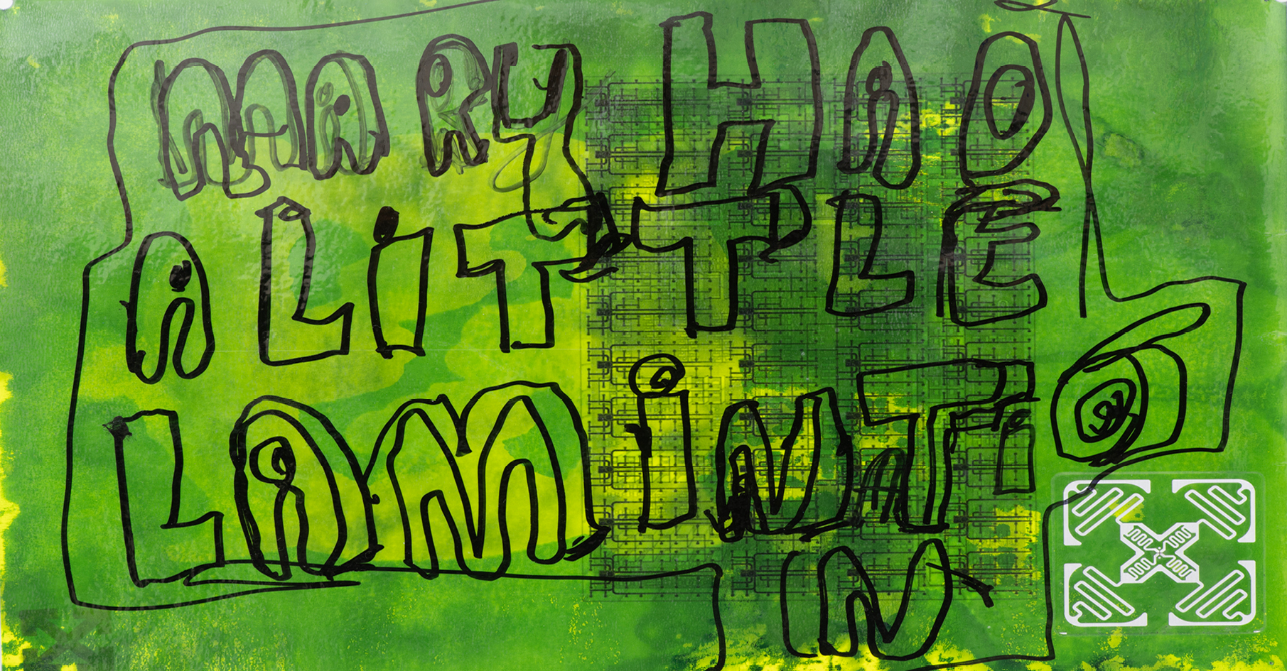 This is a promotional banner for the Lamination Station workshop with Adrian Lazzaro and Debris Facility.