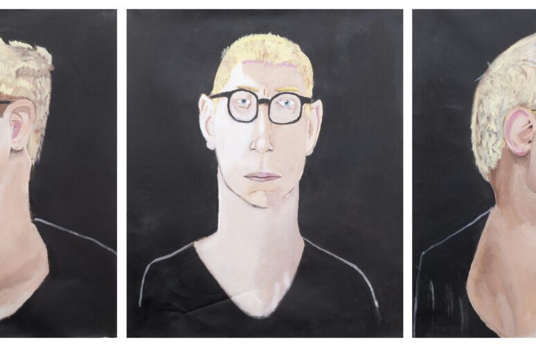 A series of self-portraits of and by APA artist Jordan Dymke