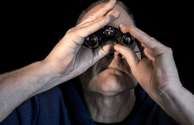 Penelope Hunt, Finding Focus, portrait of Alan Constable, 2019. Photograph