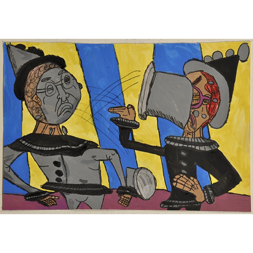 James and Cathy stamp cakes junk face dirty