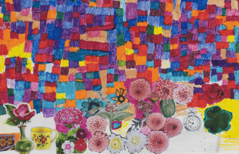 This is a GIF displaying two artworks. The first one is by Fiona Longhurst and the second is by Anna Finlayson.