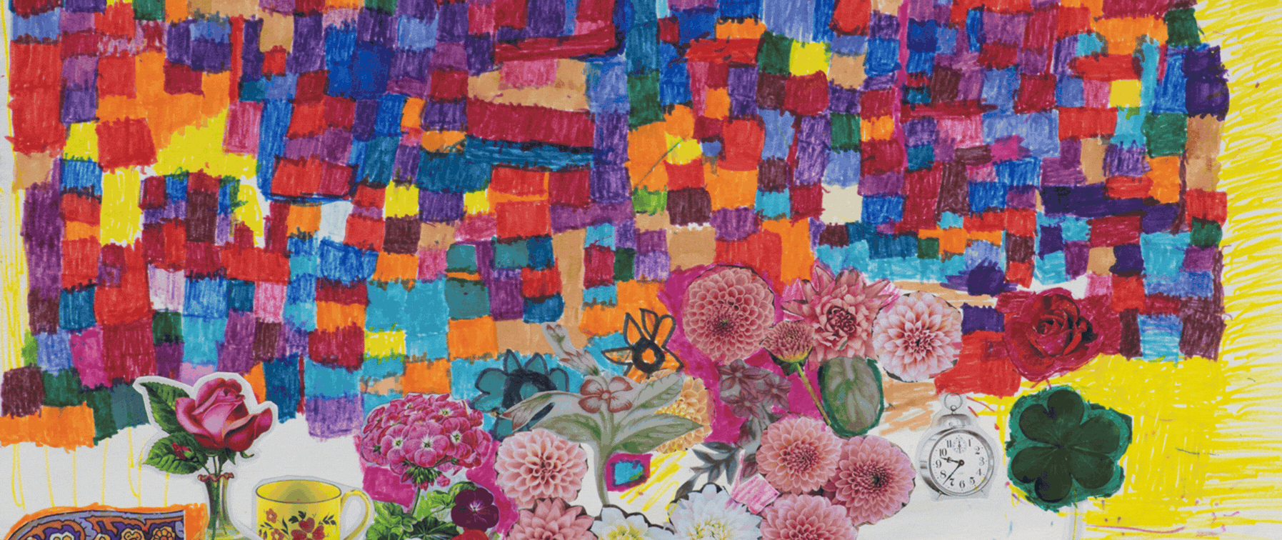 This is a GIF displaying two artworks. The first one is by Fiona Longhurst and the second is by Anna Finlayson.