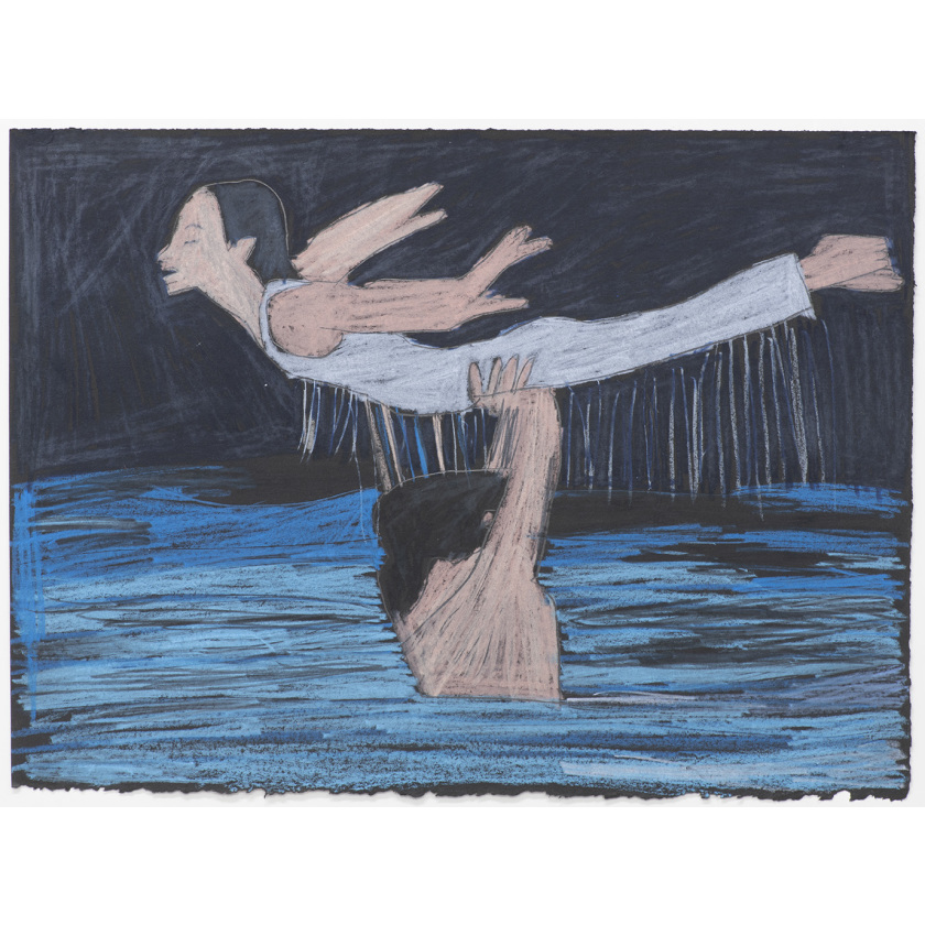 Lady balancing Over the water