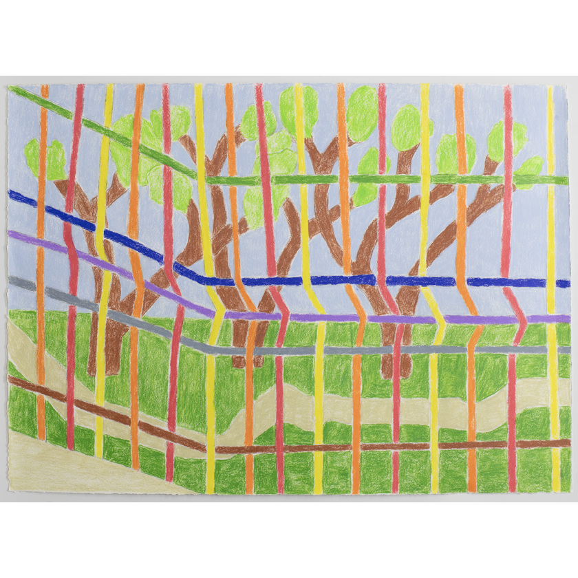 Under and Over, A Park and a Curvy Coloured Fence