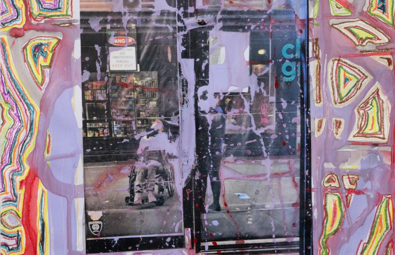 Detail of the artwork 'Inside the Inside of a Wave' by David Mendelsohn