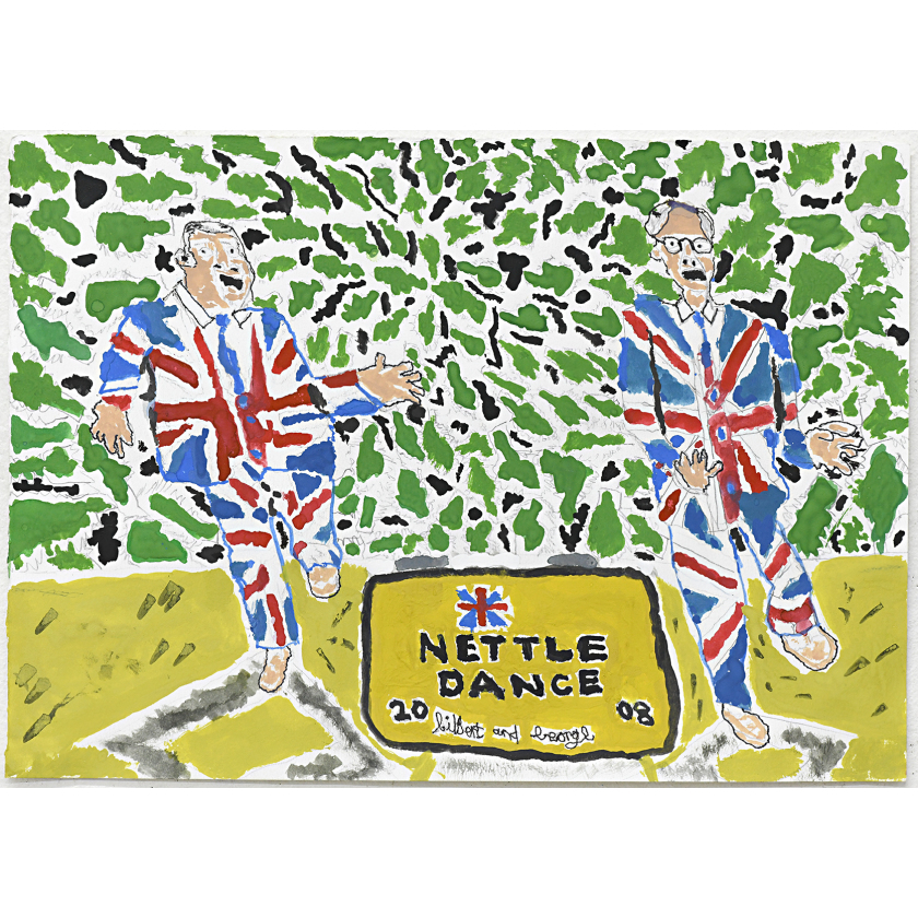 Gilbert and George-Nettle Dance. These fellas trying to break out of the Jungle.