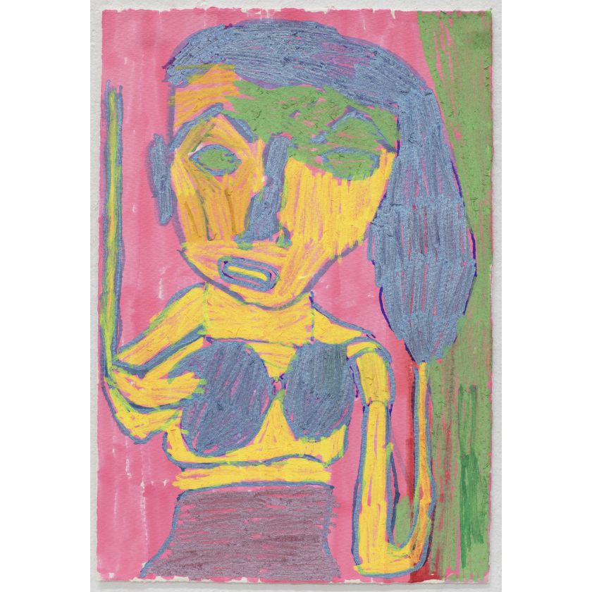 Big Green Screen Woman Girl Pink