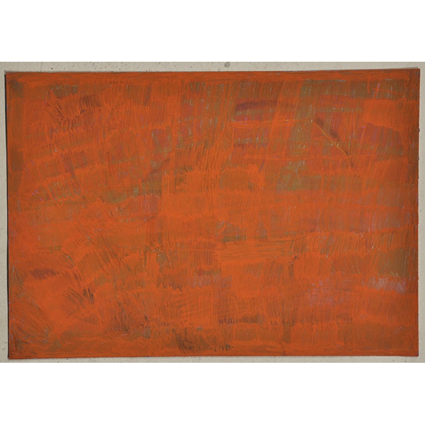 Untitled (blue, orange abstract)