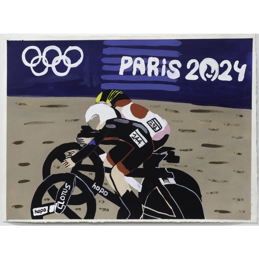 Kaiya Ota Against Jack Carlin Track Cycling Olympic Paris 2024